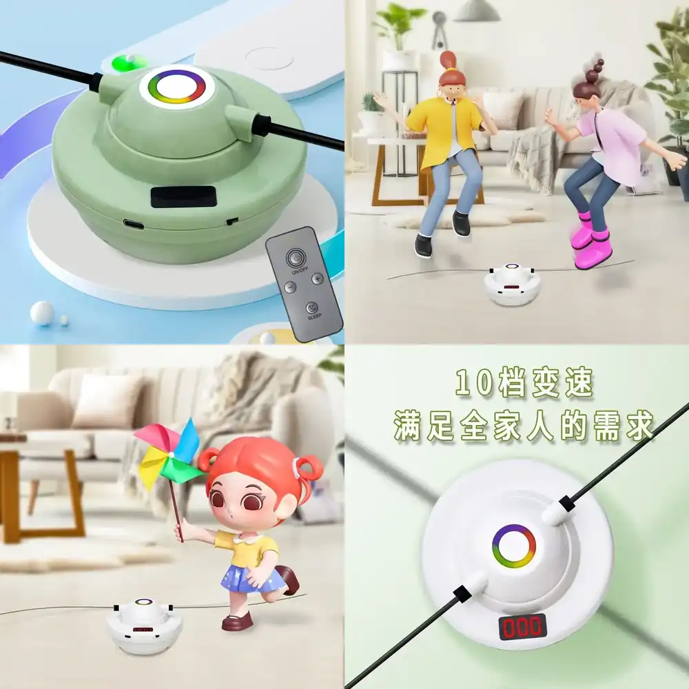 Jump Rope - WAP01 Cardio-Springseil für Kinder, Tragbare Fitness-Springseilmaschine