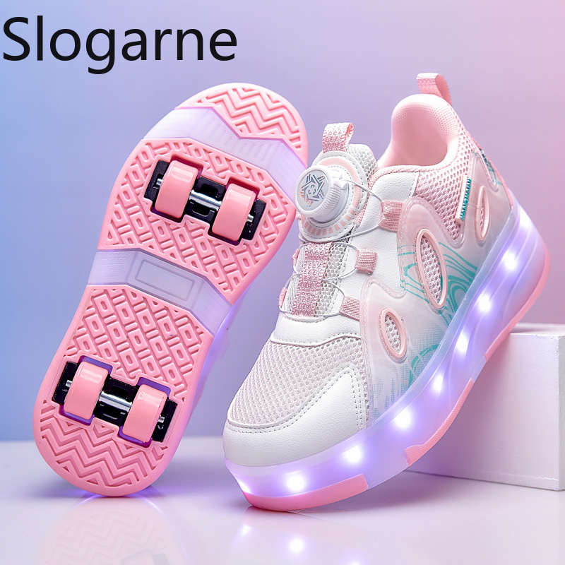 Skateboard - 2026 Neue Mesh-Rollschuhschuhe für Mädchen, Sommer-Runaway-Schuhe,