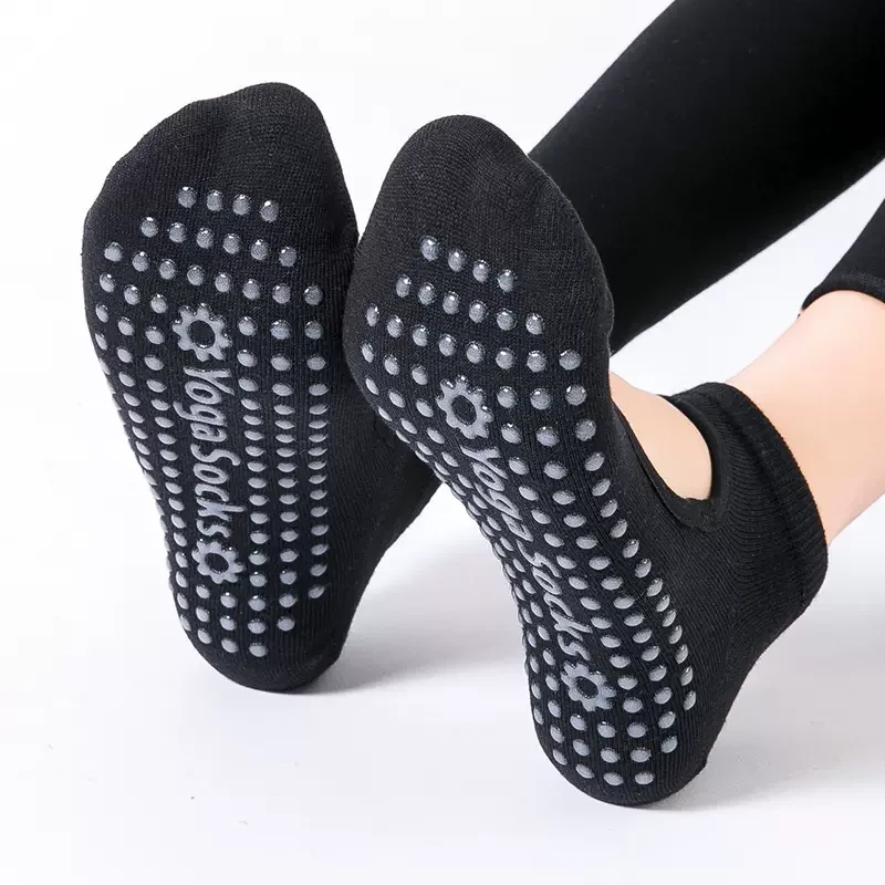 Yoga Mat - Hochwertige Damen-Yoga-Socken, rutschfest, atmungsaktiv, rückenfrei, Pilates-Socken,