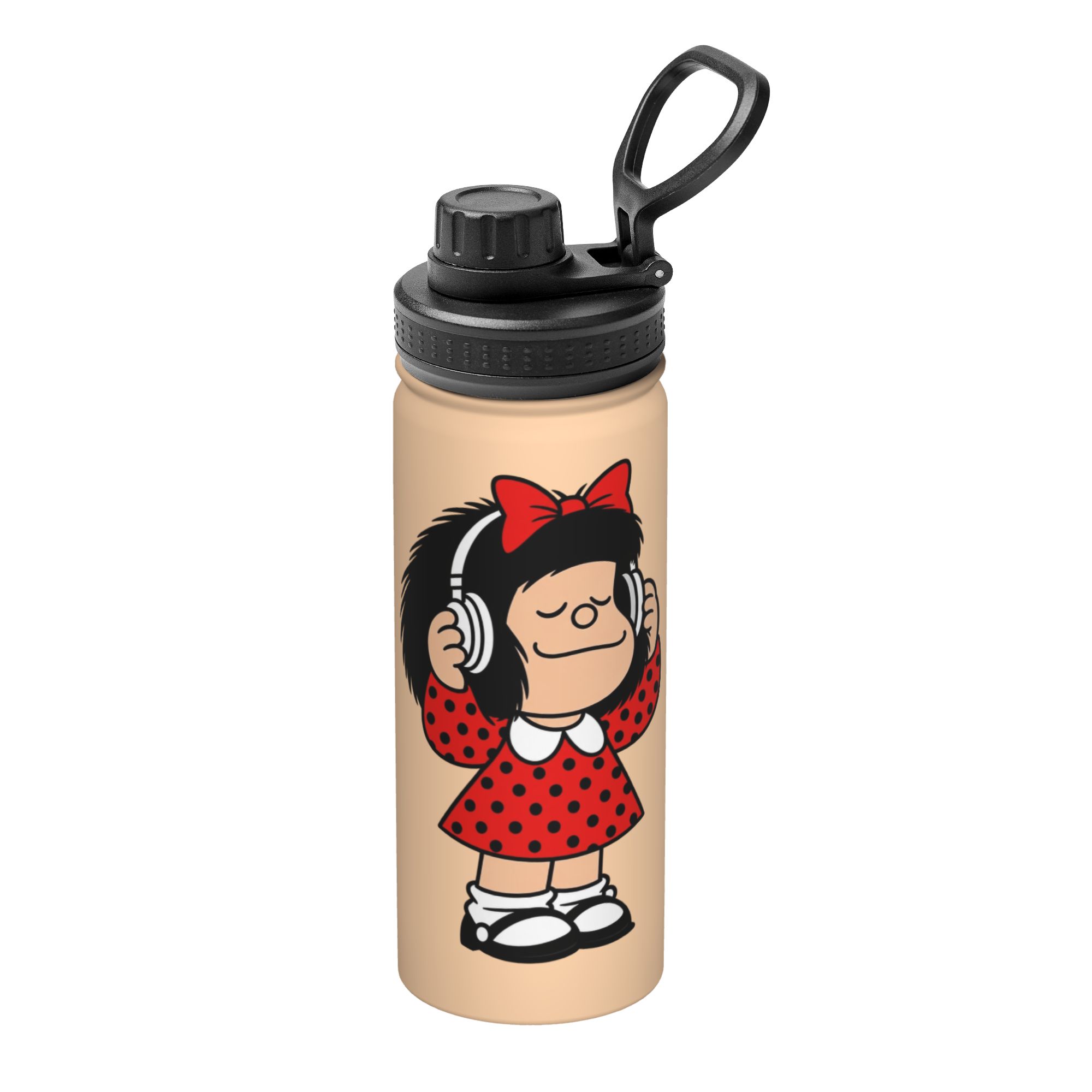 Sports Water Bottle Insulated - Cartoon M-Mafaldas 18OZ Sport-Isolierflasche Thermobecher Edelstahl