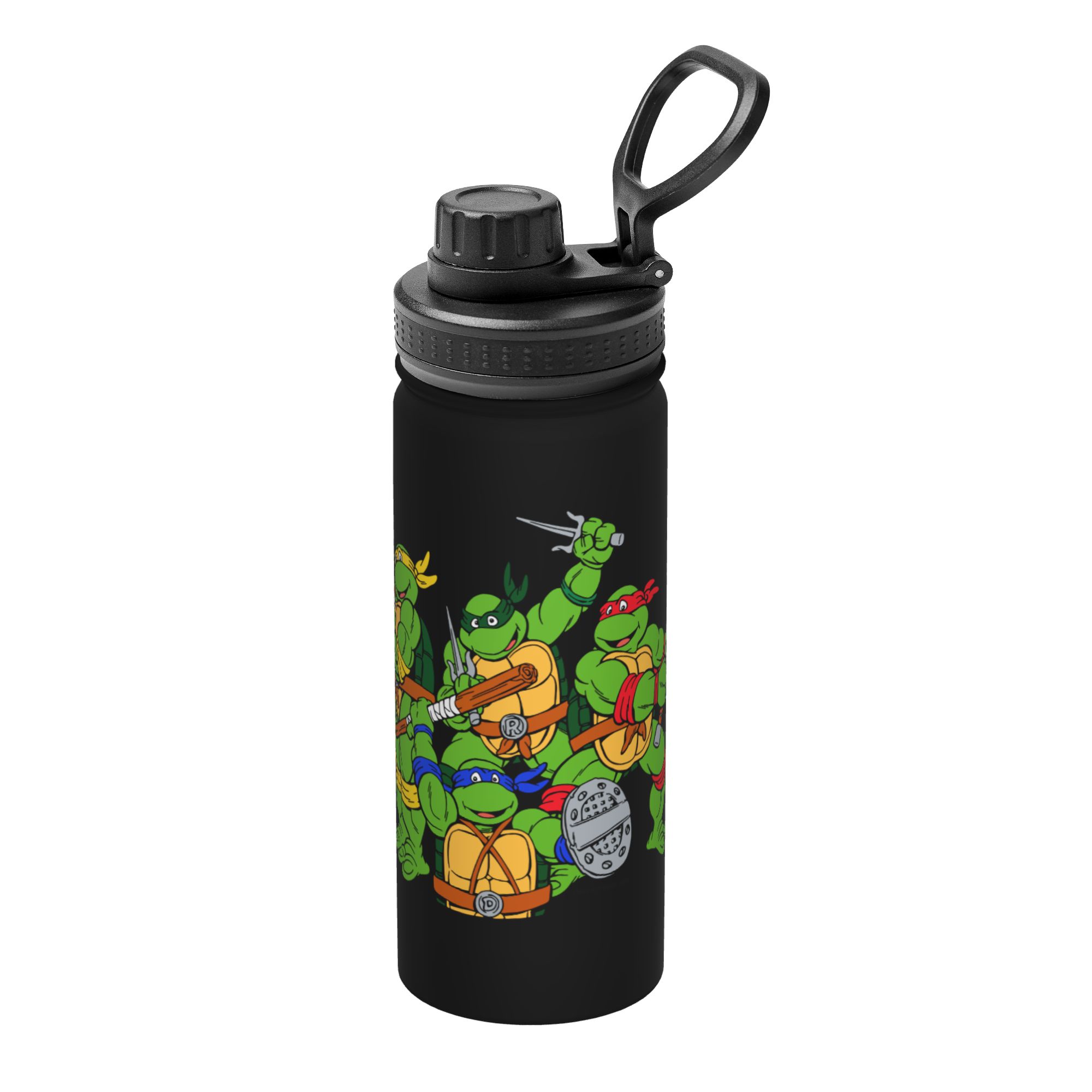 Sports Water Bottle Insulated - Cartoon Ninja T-Turtles 18OZ Sport-Isolierkanne Kaffeebecher