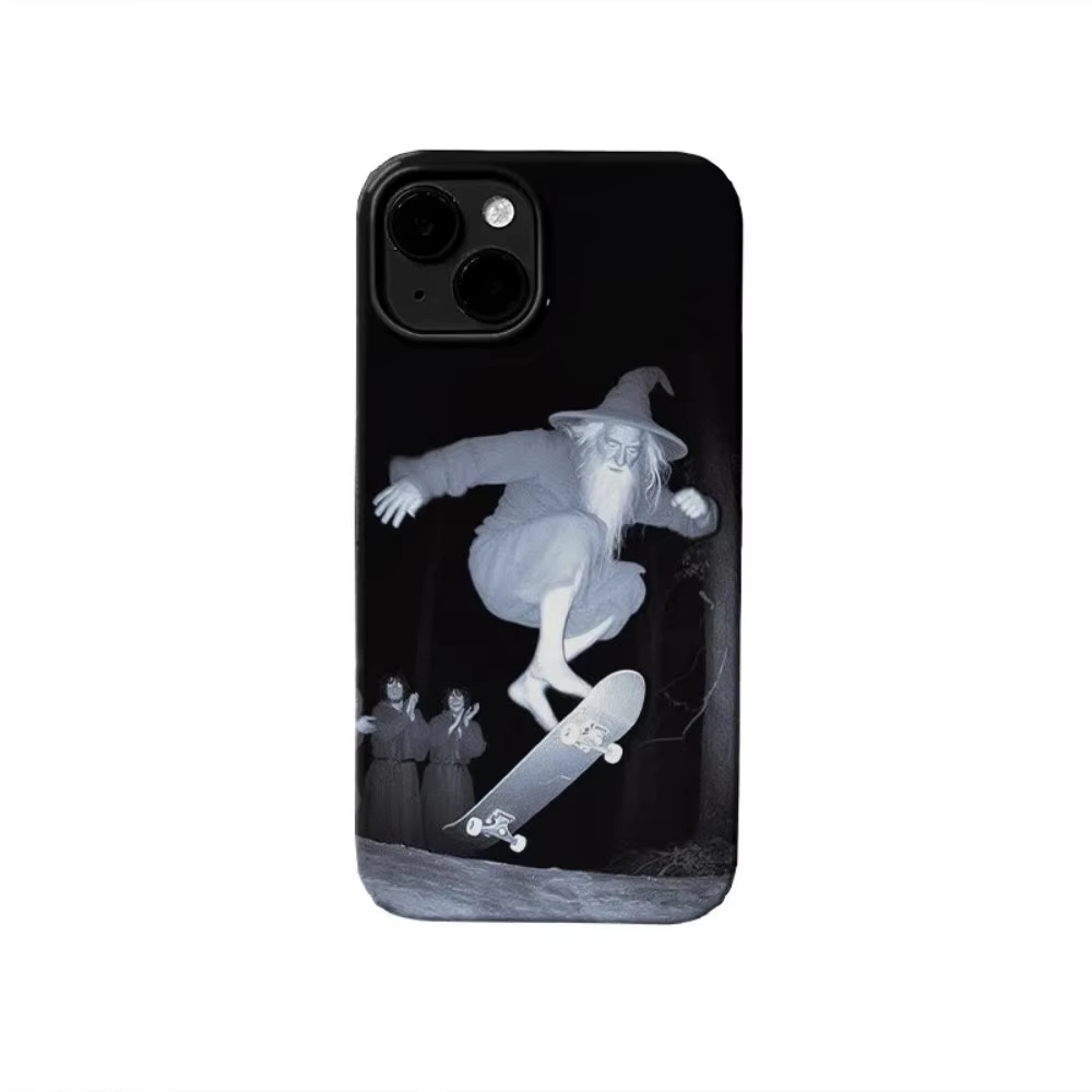 Skateboard - Verspielte Zauberer-Skateboard-Handyhülle für iPhone 17 Air