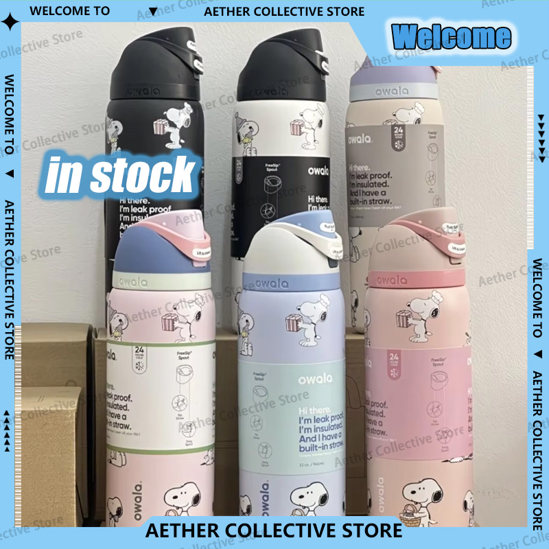 Sports Water Bottle Insulated - 710ml Snoopy-Style Isolierbecher aus 304 Edelstahl,