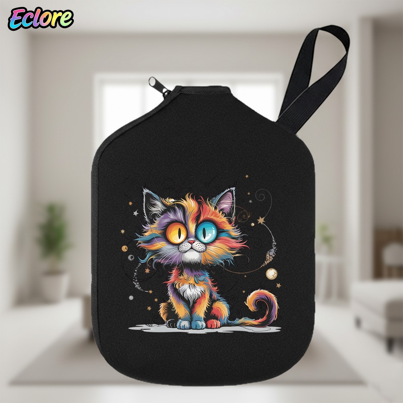 Tennis Racket - Galaxy Star Cat Pickleball-Schlägertasche, weich, langlebig,