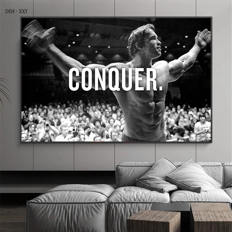 Sports Equipment Poster - Arnold Schwarzenegger Fitness-Poster und Drucke, motivierende