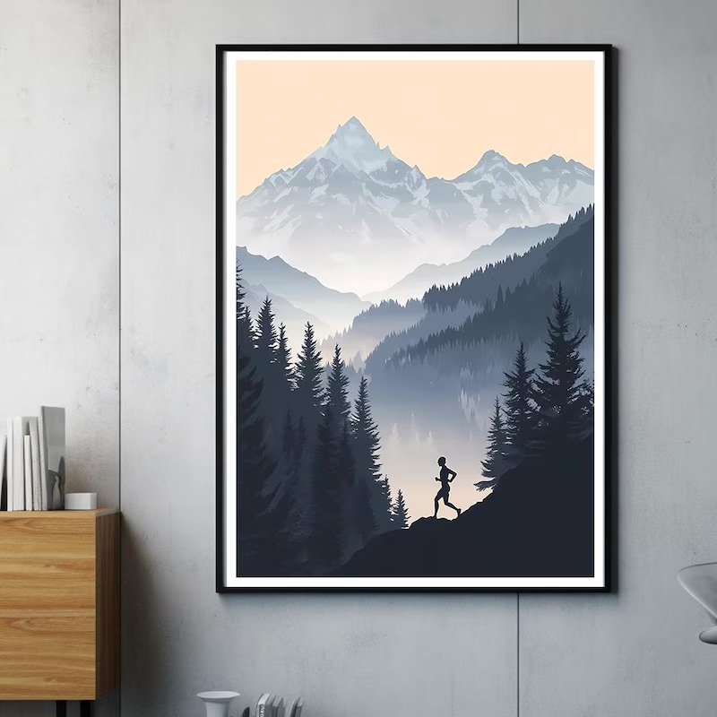 Minimalistisches Outdoor-Abent – Sports Equipment Poster Bewertung und Preis