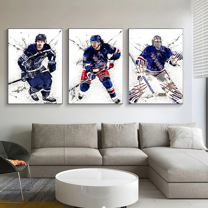 Abstract Ice Hockey Portrait S – Sports Equipment Poster Bewertung und Preis