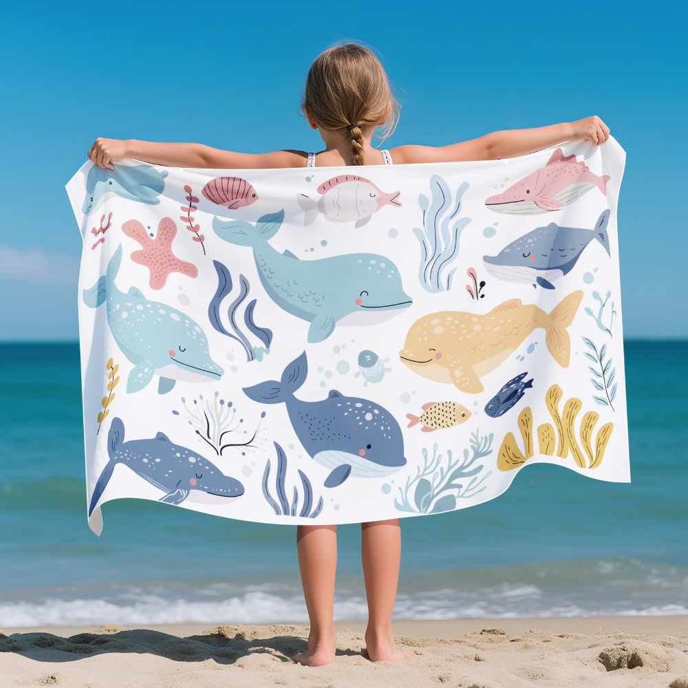 Strandtuch mit Cartoon-Muster, – Yoga Mat Bewertung und Preis