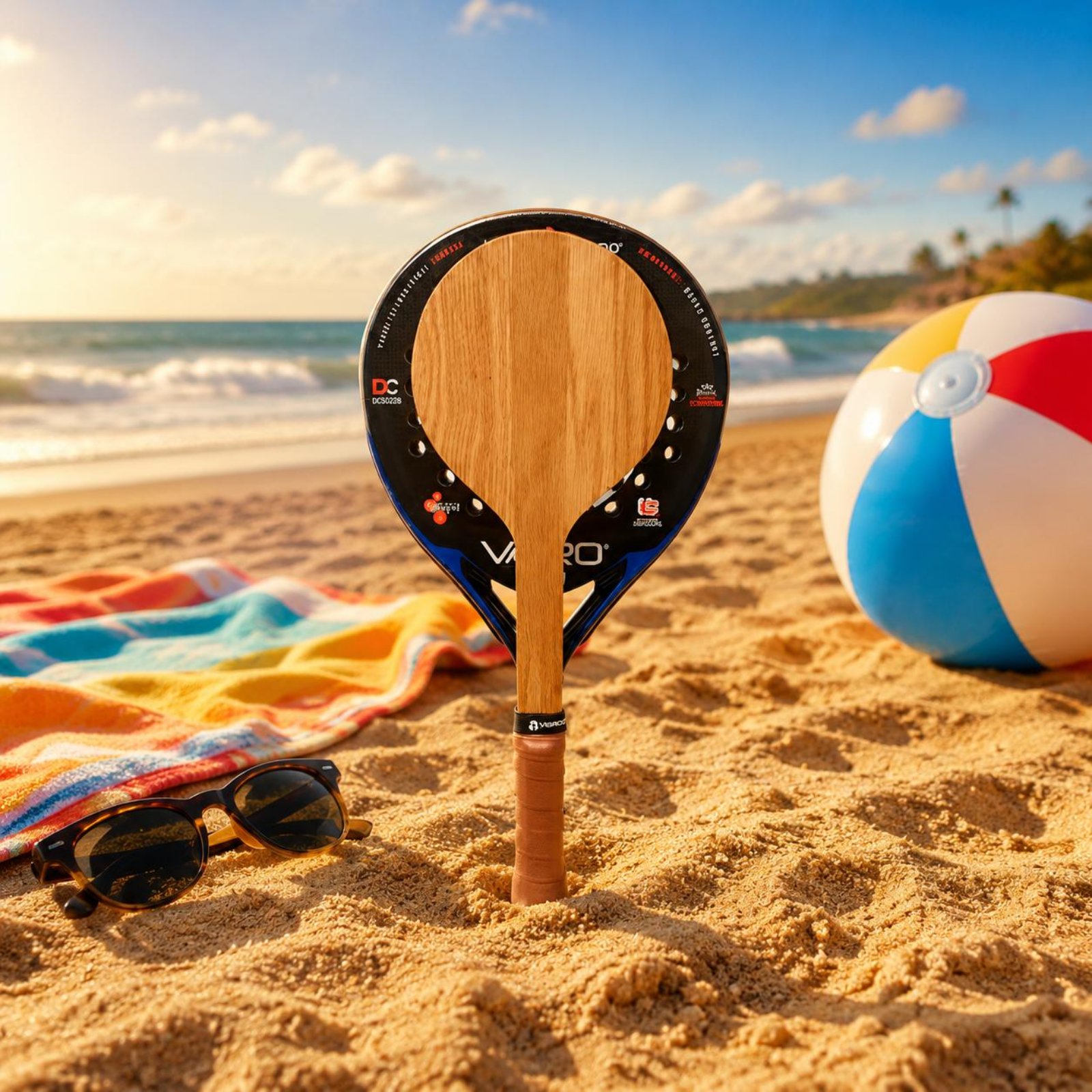 Strandtennisschläger aus Holz, – Tennis Racket Bewertung und Preis