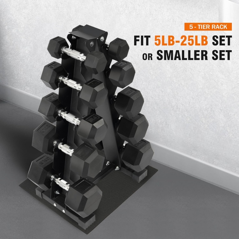Hantelset mit gummierten Sechs – Dumbbell Set Bewertung und Preis