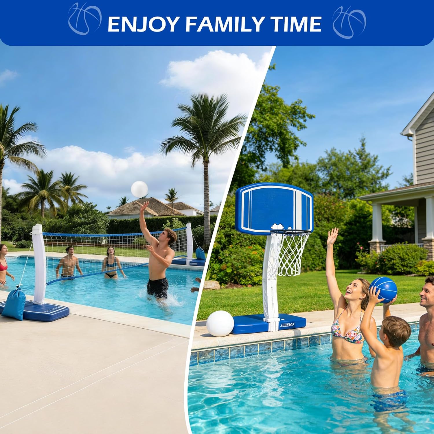 Oberirdischer Pool-Basketballk – Basketball Hoop Bewertung und Preis