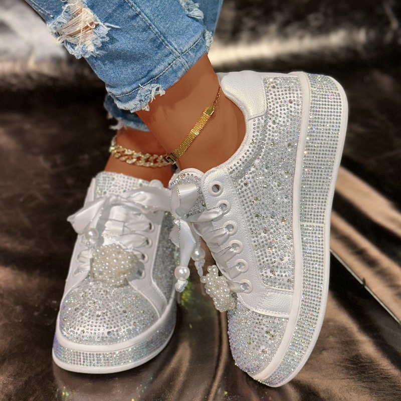 Damen-Plateauschuhe, glänzend, – Skateboard Bewertung und Preis
