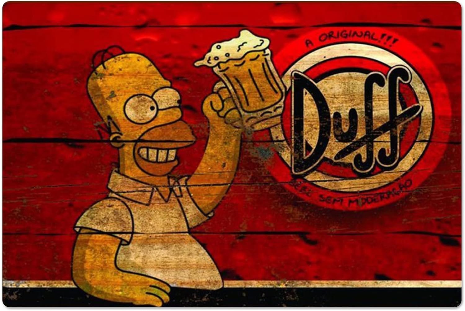 Retro Metallposter Homer Duff  – Sports Equipment Poster Bewertung und Preis