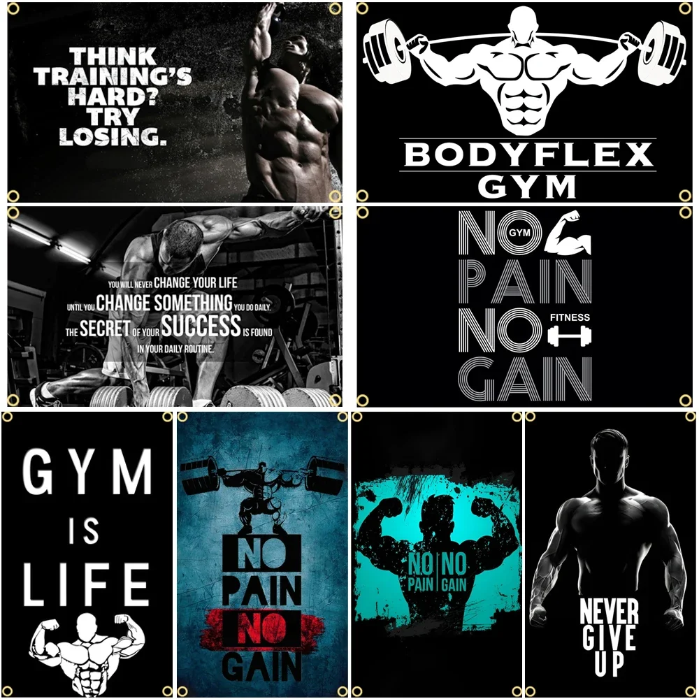 GYM Flagge Nachricht Zeichen S – Sports Equipment Poster Bewertung und Preis